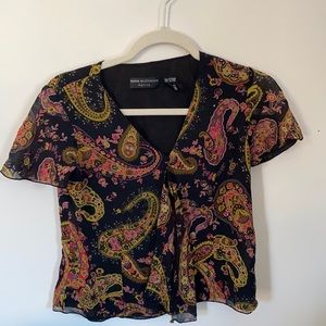 Paisley floral top